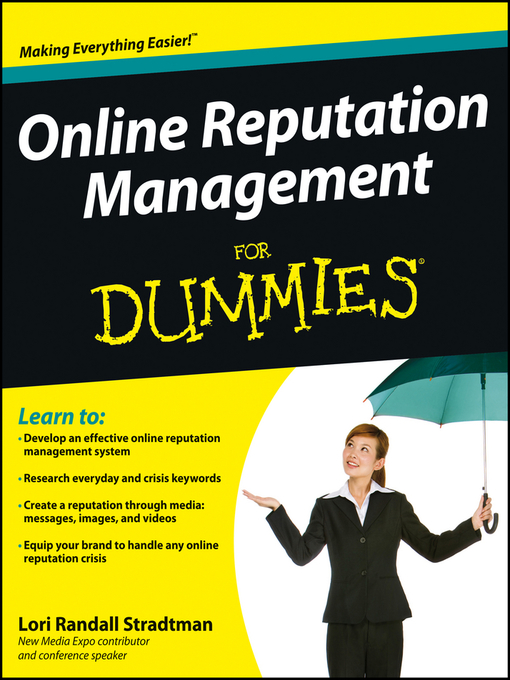 Title details for Online Reputation Management For Dummies by Lori Randall Stradtman - Available